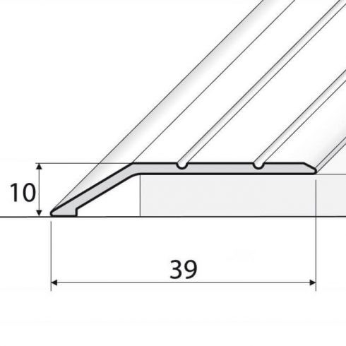 Burkolatváltó profil A11 öntapadós bronz - 900x39x10 mm