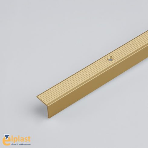 Alumínium lépcső élvédő A30 arany - 900x20x20 mm
