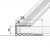 Burkolatváltó profil A63 arany - 900x16x8 mm