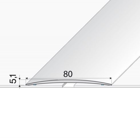 Burkolatváltó profil A71 öntapadós arany - 1000x80 mm