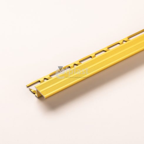 Alumínium lépcső élvédő A58 arany - 2500x18 mm