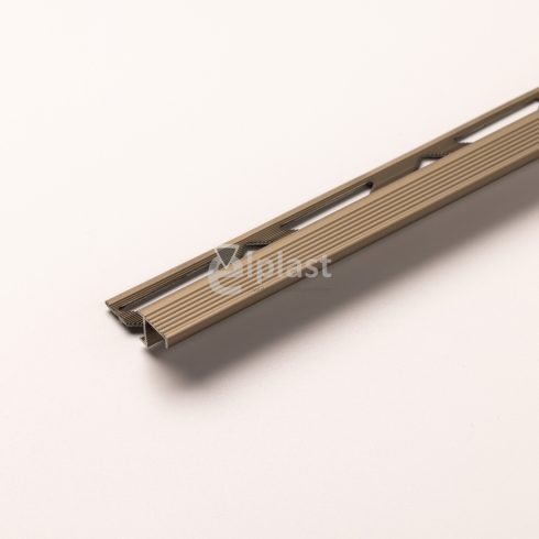 Alu lépcsőélvédő 8 mm 2,5m eloxált titán alumínium PP
