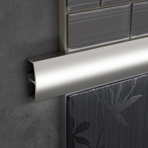 Dekor profil - 2700x14,7mm ezüst eloxált alumínium