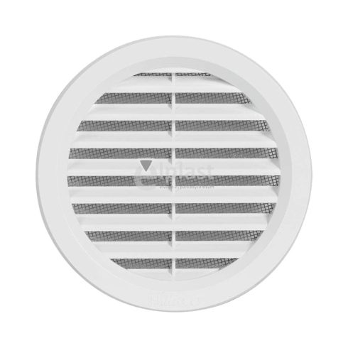 Kerek rovarhálós szellőzőrács / műanyag fehér VM110 - 110 mm