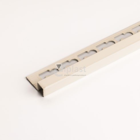 Alumínium Q élvédő - 2700x12,5mm porfestett krémfehér