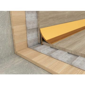   Alumínium belső sarok - utólag beszerelhető - 2500 mm - natúr