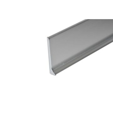   Aspro ALU 70 padlószegélyhez jobbos végzáróelem alumínium eloxált ezüst