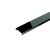 Listello bordűr profil 20x8 mm, magasfényű fekete rozsdamentes V2A 2,5 m