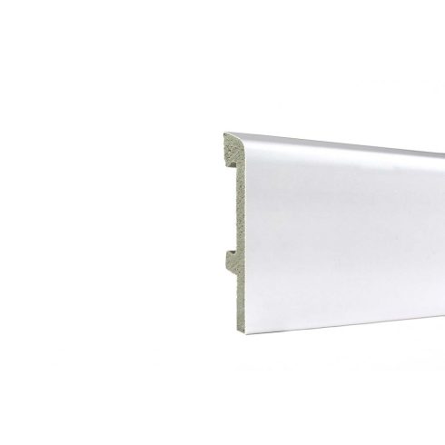 H83 White Styrodur vizálló padlószegély fehér, 2.5 m/szál