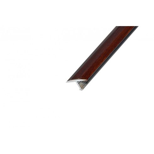 Zic-Zac fadekoros alumínium T 18mm/2,5m profil mahagóni színben