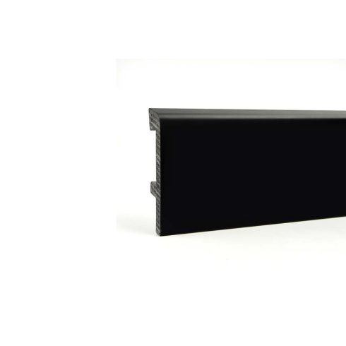 H83 Black Styrodur vizálló padlószegély fekete, 2.5 m/szál