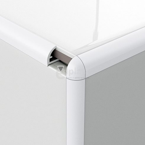 Műanyag csempe élvédő 8 mm - jégfehér - 278 cm