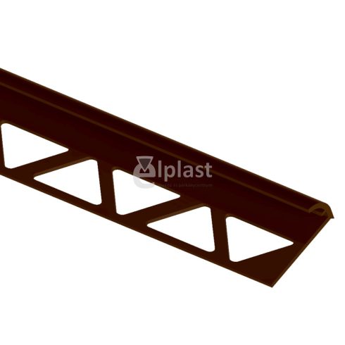 Műanyag csempe élvédő 10 mm - barna - 278 cm