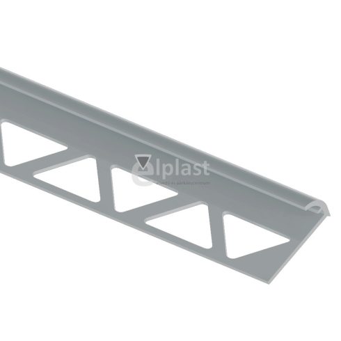 Műanyag csempe élvédő 10 mm - világosszürke - 278 cm