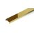 Listello bordűr profil 20x8 mm, magasfényű arany rozsdamentes V2A 2,5 m