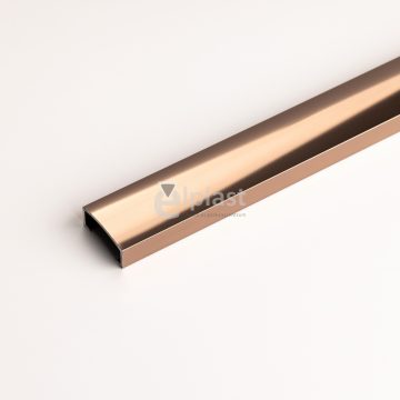   Dekor profil - 2700x25mm polírozott vörösréz eloxált alumínium