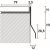 Alumínium teraszprofil - 2700x10 mm hamuszürke PP