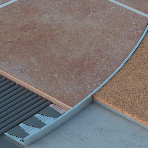 Hajlítható  L  élvédő - 2700x6 mm eloxált ezüst