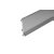 Aspro ALU 70 padlószegélyhez toldóelem alumínium eloxált ezüst