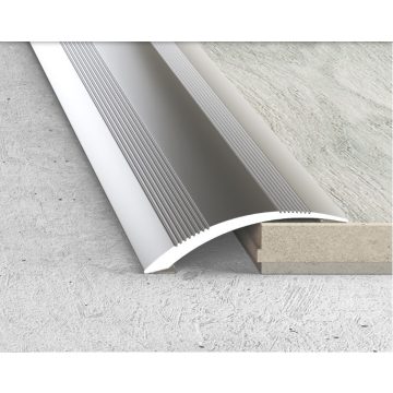   Bukolatváltó profil öntapadós ezüst szintkülönbséghez - 3000x61x18 mm