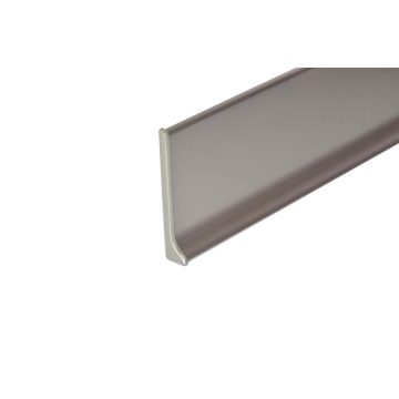   Aspro ALU 70 padlószegélyhez balos végzáróelem alumínium eloxált pezsgő