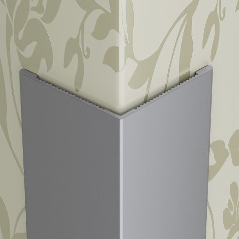 Derékszög profil - alumínium, ezüst - 2700x25x25x2 mm PP