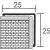 Derékszög profil - alumínium, ezüst - 2700x25x25x2 mm PP