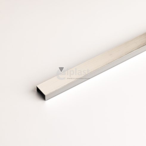 Dekor profil - 2700x15mm szálcsiszolt polírozott króm eloxált alumínium