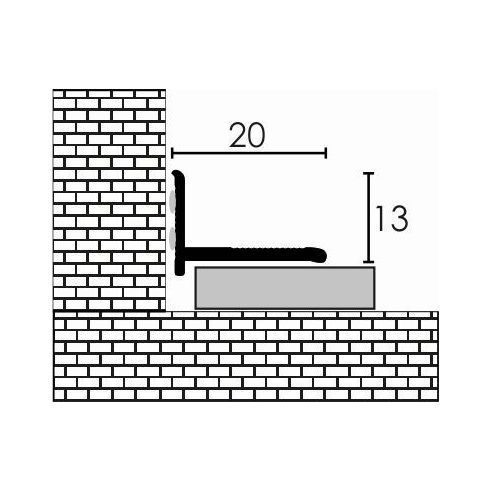 Öntapadós takaróprofil - fehér