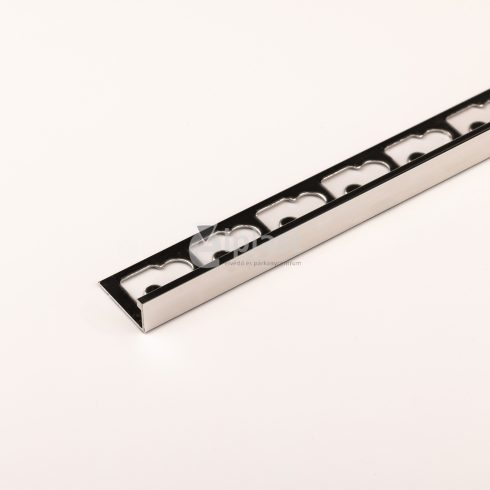 Alumínium L élvédő - 2700x8mm polírozott króm