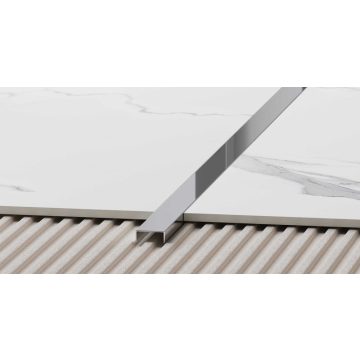 NOX Premium dekorcsík 20mm inox, tükör ezüst