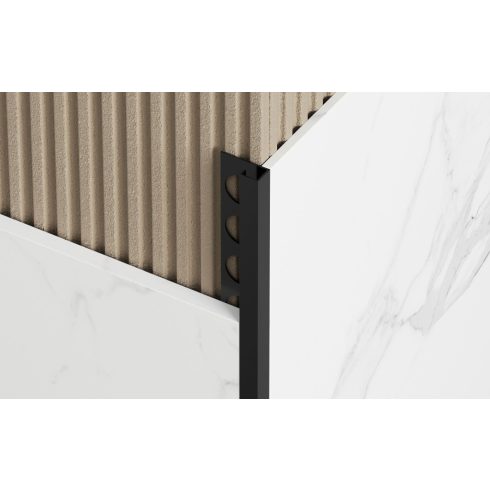 NOX Premium Q profil 10 mm inox, matt fekete