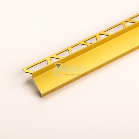 Alumínium terasz szegély eloxált arany - 2500x7 mm