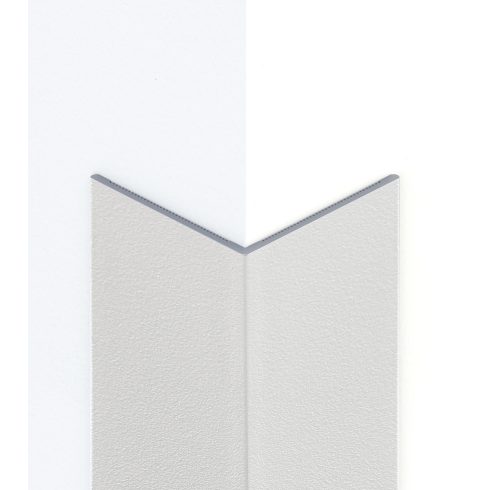 Alumínium kőhatású/struktúrált sarokvédő profil 20x20 mm, hossz 2,70 m, matt fehér