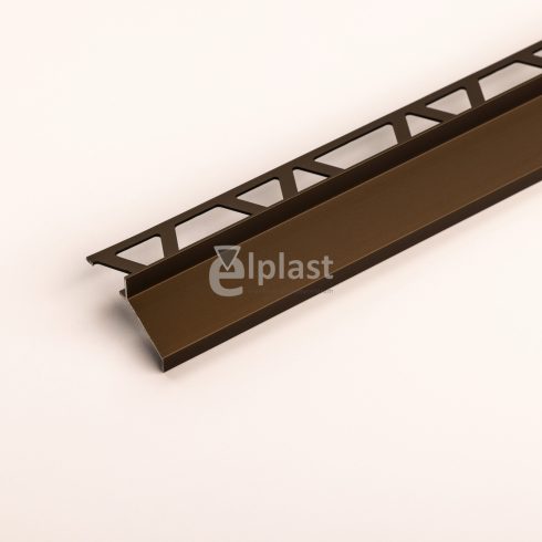 Alumínium terasz szegély eloxált oliva - 2500x7 mm