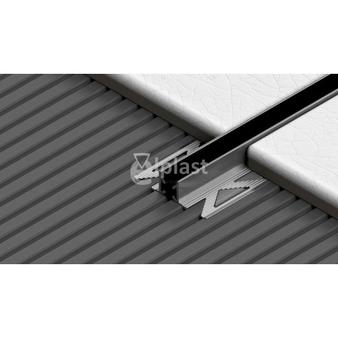 Alumínium dilatációs profil fekete fuga - 2500x10 mm PP