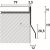 Alumínium teraszprofil - 2700x10 mm hamuszürke PP
