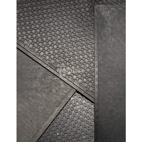 PVC ipari padló 505x505 mm fekete