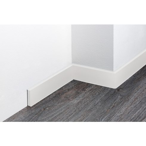 Tömör szegőléc-sima felület 60 mm, közlekedési fehér,  250 cm PP