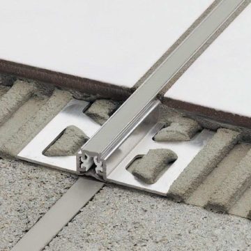   Schlüter DILEX-AKWS - 2500x10 mm alu. és műanyag beige dilatációs profil