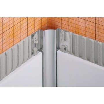   Schlüter DILEX-EHK - U=9 mm O=9 mm L=2500 mm nemesacél sarokprofil