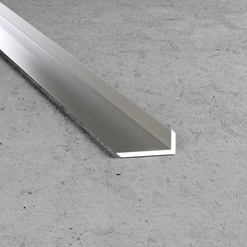 B25 Derékszög profil - alumínium, ezüst 2000x10x14x1,5 mm