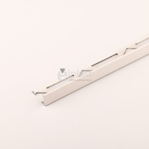 Alumínium L élvédő - 2500x12 mm szinterezett matt fehér PP