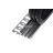   Aspro gumibetétes lépcsőprofil alumínium talppal fekete gumival 25x12 mm 2,5 m