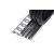 Aspro gumibetétes lépcsőprofil alumínium talppal fekete gumival 25x12 mm 2,5 m
