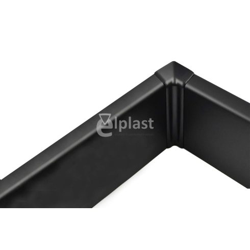 H83 Black Styrodur vizálló padló szegélyhez belső sarokelem, fekete színben, 2 db/csomag