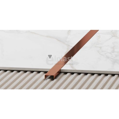 NOX Premium dekorcsík 10mm inox, tükör rosegold