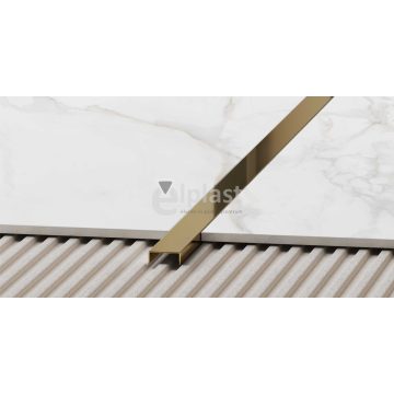 NOX Premium dekorcsík 30mm inox, tükör arany