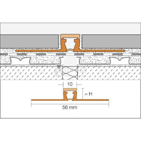 Schlüter DILEX-BWB 100BW - 2500x10 mm fehér
