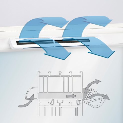 Aereco EMM 716 higroszabályozású légbevezető - zárható